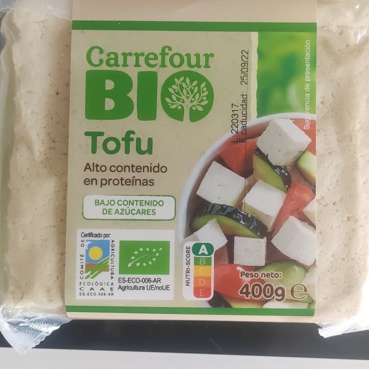 photo of Carrefour Bio Tofu Bio shared by @sandravegan18 on  22 Apr 2022 - review
