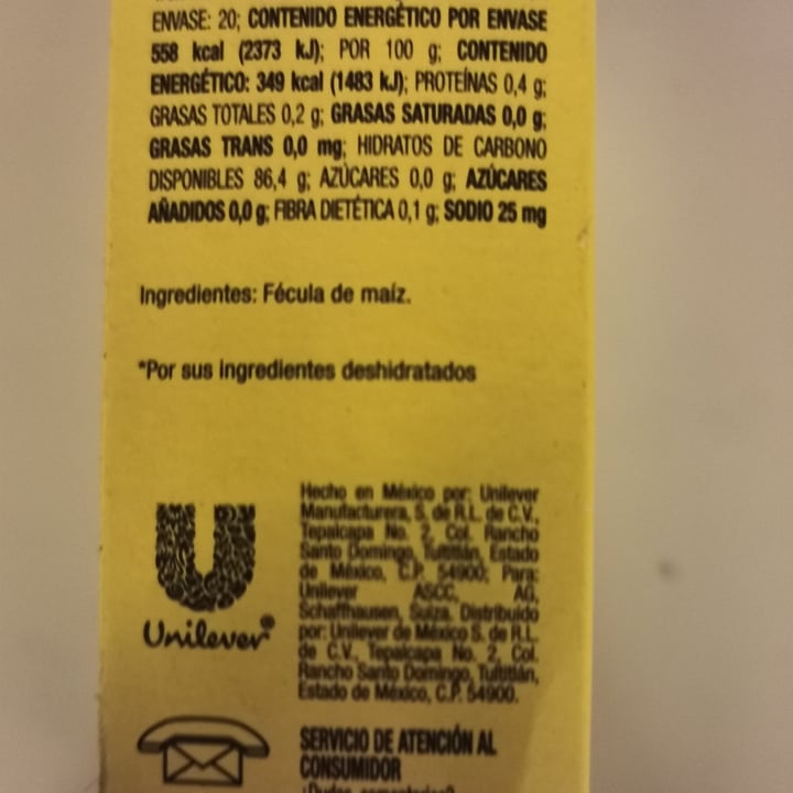 review photo of Maizena Fécula de maíz shared by @untalmateos on 17 Mar 2022 - review