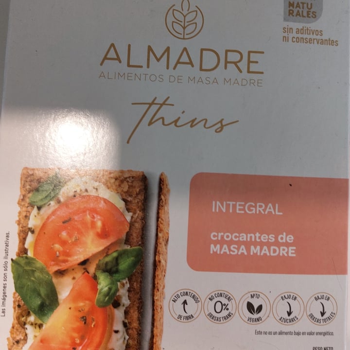 photo of Almadre thins integrales de masa madre shared by @tabymaudet on  14 Aug 2022 - review