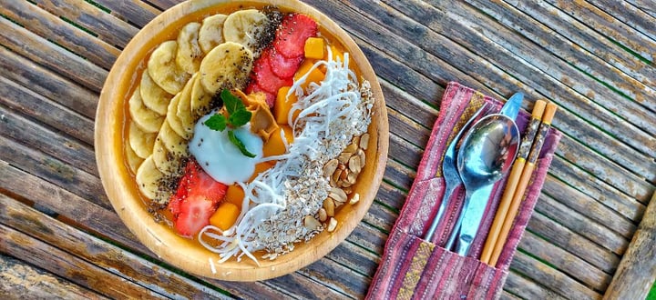photo of The Fisherman Vegan Restaurant & Cafe & Bar Smoothie Bowl shared by @cindynguyen on  04 Apr 2020 - review