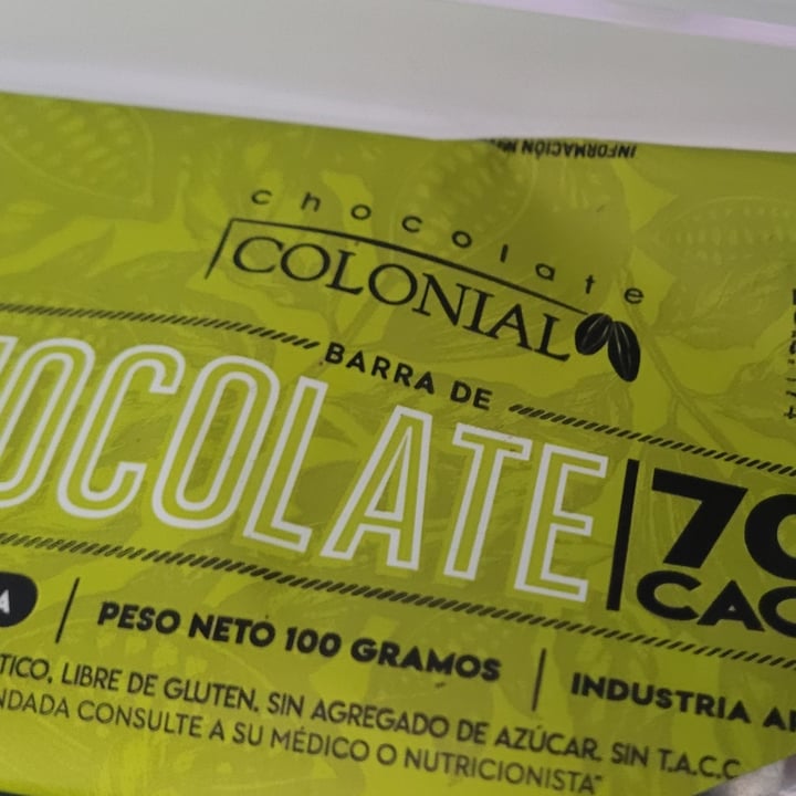 photo of Colonial Chocolate 70% shared by @mariaeli on  09 Nov 2021 - review