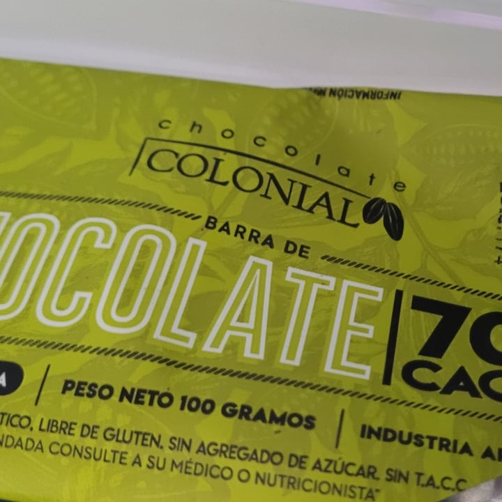 review photo of Colonial Chocolate 70% shared by @mariaeli on 09 Nov 2021 - review