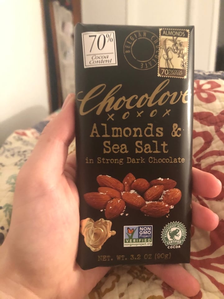 photo of Chocolove Almonds & Sea Salt in Dark Chocolate 55% shared by @olivepet on  25 Feb 2020 - review