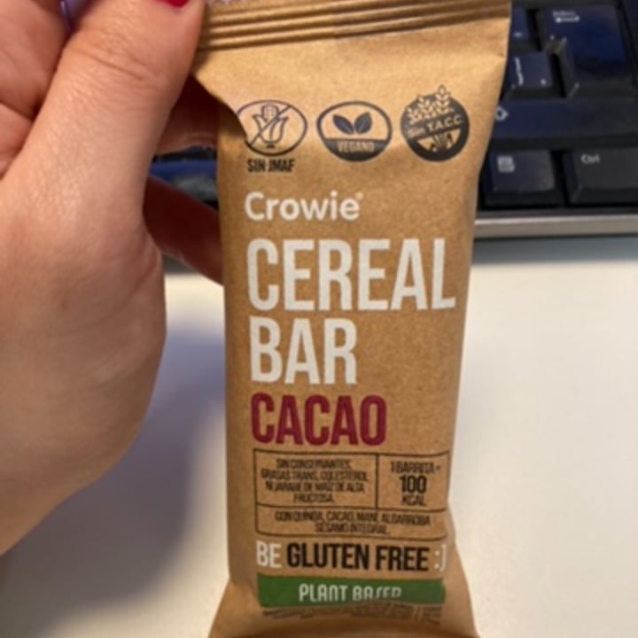 photo of Crowie cereal bar cacao shared by @taismf on  27 Sep 2022 - review
