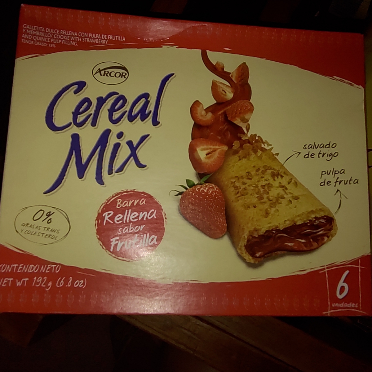 Cereal mix Barra Rellena Sabor Frutilla Reviews | abillion