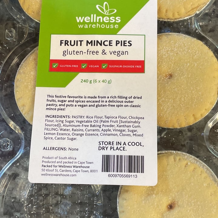photo of Wellness Warehouse Fruit Mince Pies shared by @philippa-g on  08 Nov 2021 - review