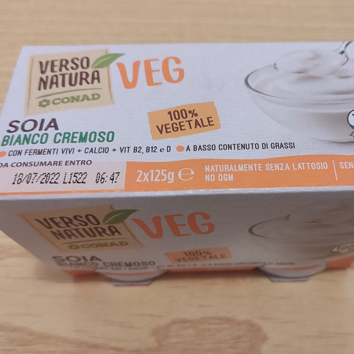 photo of Verso Natura Conad Veg Soia Bianco Cremoso  shared by @ellepuntogi on  21 Jun 2022 - review