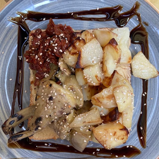 菜肴“Fetta Vegana”的照片