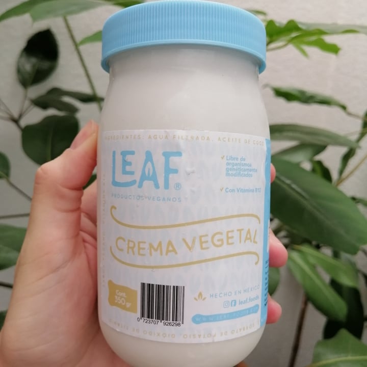 photo of Leaf Crema Vegetal shared by @melissamx on  30 Aug 2021 - review