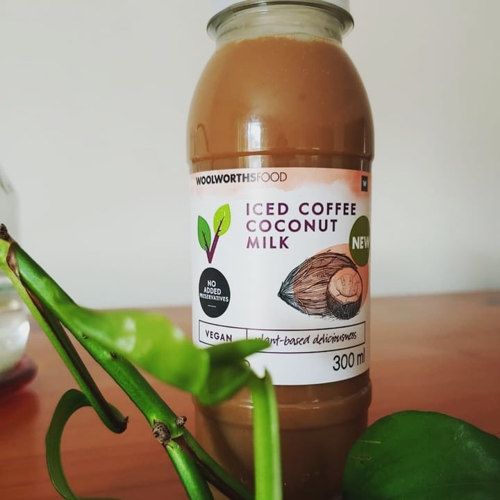 photo of Woolworths Food Iced Coffee Coconut Milk shared by @veganonthesavannah on  16 Oct 2020 - review