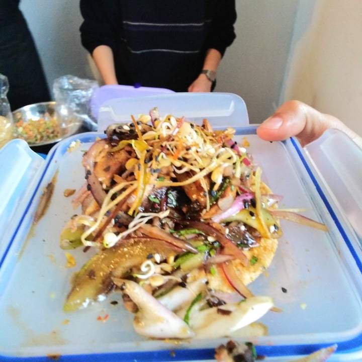 review photo of HAMABE Tostada de aguachile Verde shared by @sandymediina on 17 Jul 2020 - review