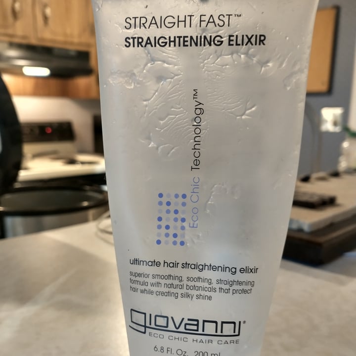 photo of Giovanni Cosmetics Straight Fast straightening elixer shared by @ronnievegan1980 on  11 Nov 2022 - review