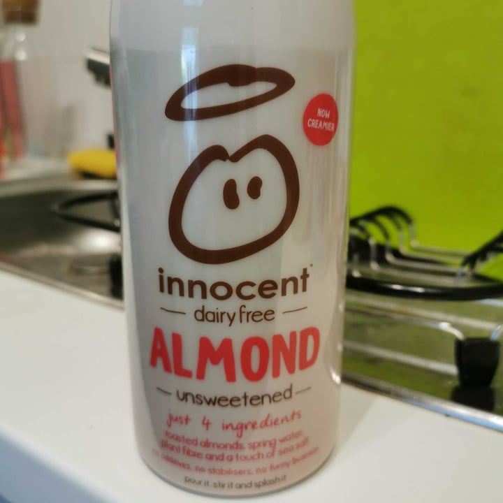 photo of Innocent Almond Mylk, Unsweetened shared by @dudagraziano on  01 Jun 2020 - review