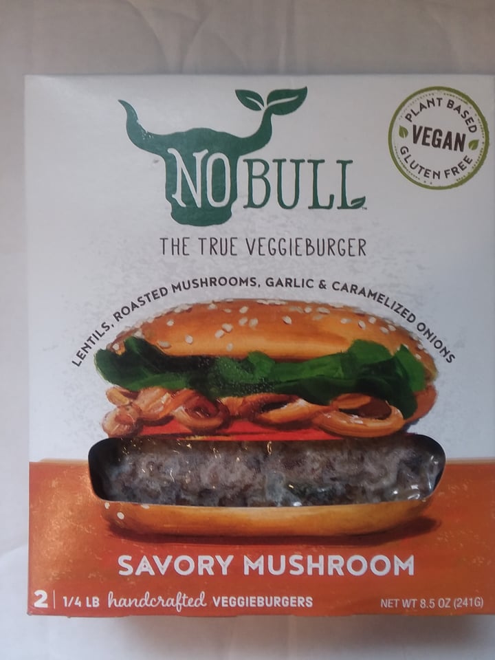 photo of No Bull Burger Savory Mushroom Burger shared by @daveinva on  06 Oct 2020 - review