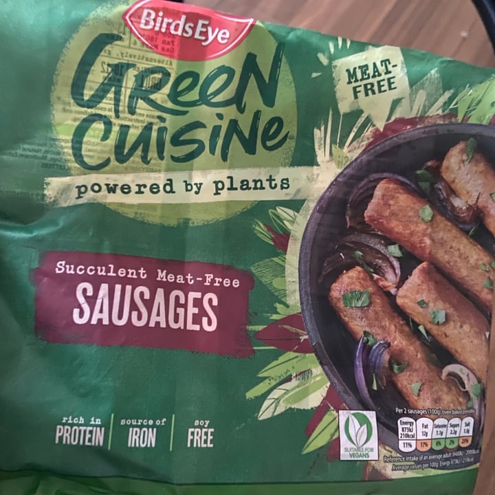 photo of BirdsEye Green cuisine sausages shared by @thebrummievegan on  02 Mar 2021 - review