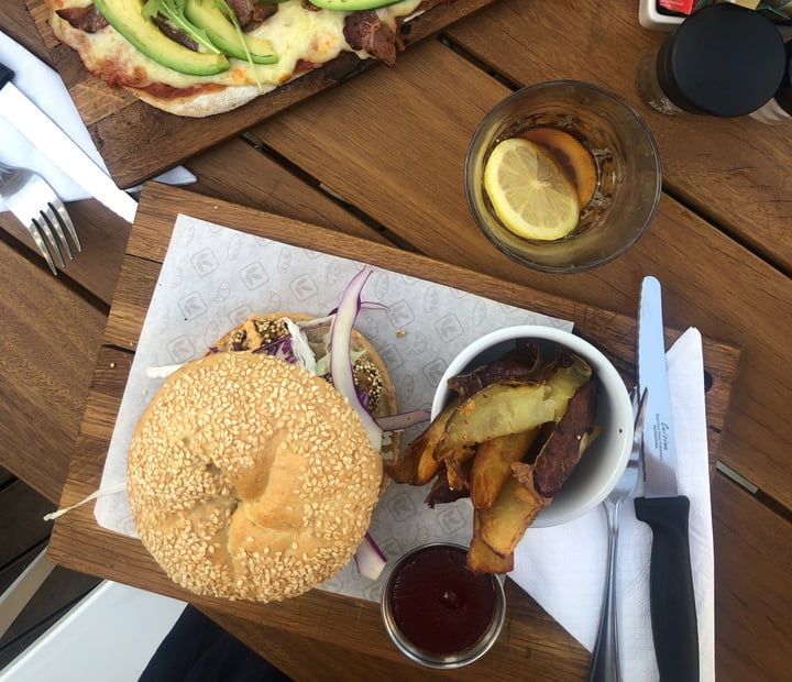 photo of Knead Bakery Vegan Falafal Burger shared by @janalinko on  15 Jun 2020 - review