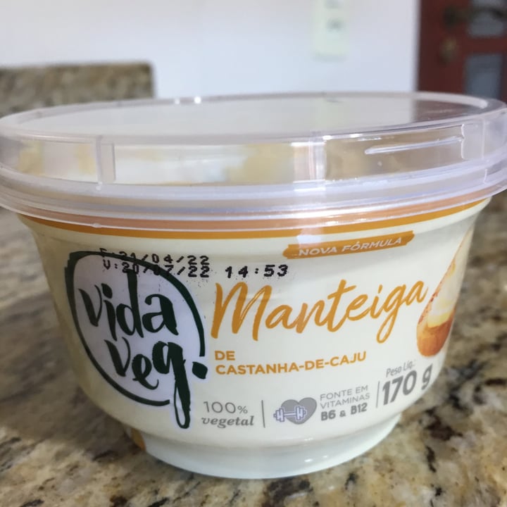review photo of Vida Veg Manteiga de castanha de caju shared by @andreiajesus on 12 May 2022 - review