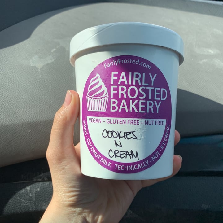 photo of Fairly Frosted Bakery Cookies n cream ice cream shared by @anti-speciesm on  07 Jun 2020 - review