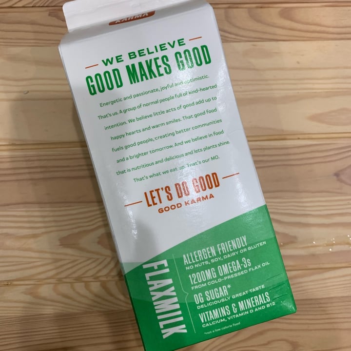 review photo of Good Karma Flaxmilk Unsweetened shared by @lychee on 06 Oct 2021 - review