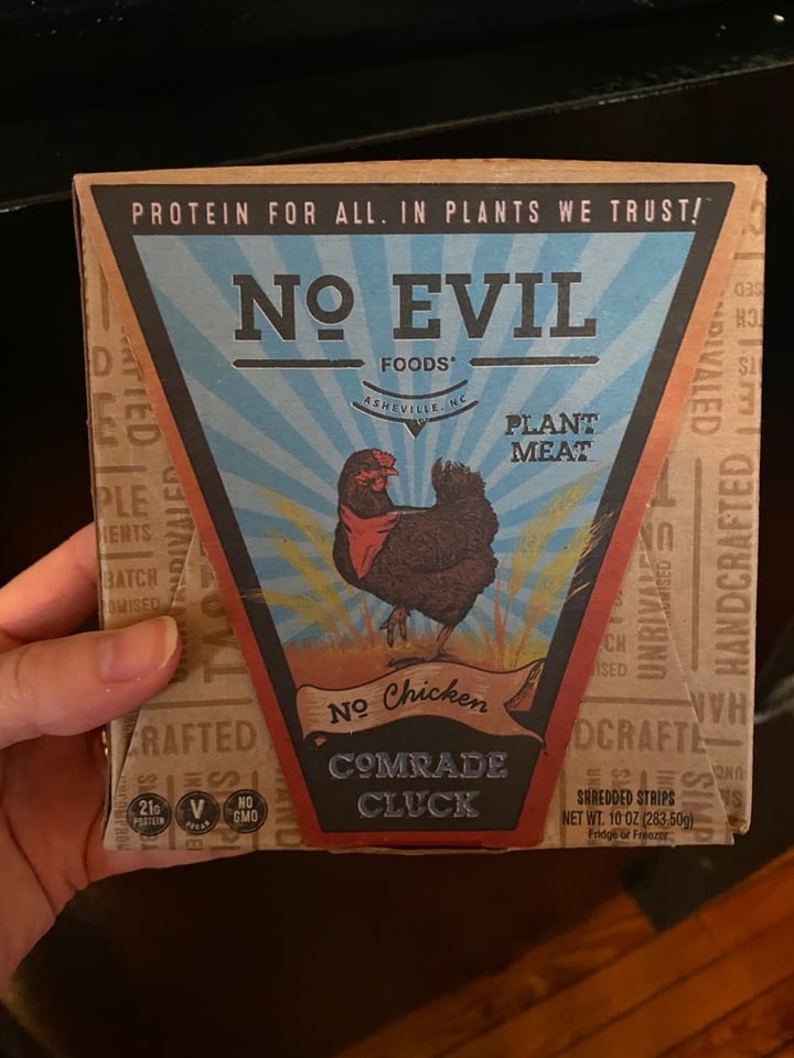 review photo of No Evil Foods No Chicken Comrade Cluck shared by @jhill1123 on 01 Apr 2020 - review
