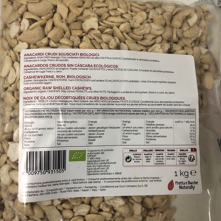 review photo of Frutta e bacche naturally Anacardi Crudi Sgusciati e Biologici shared by @psychegle on 22 Nov 2022 - review
