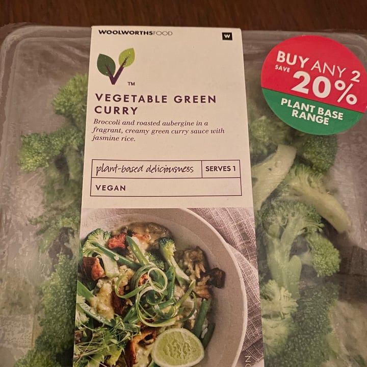 photo of Woolworths Food Vegetable Green Curry shared by @bianca1701 on  01 Feb 2021 - review