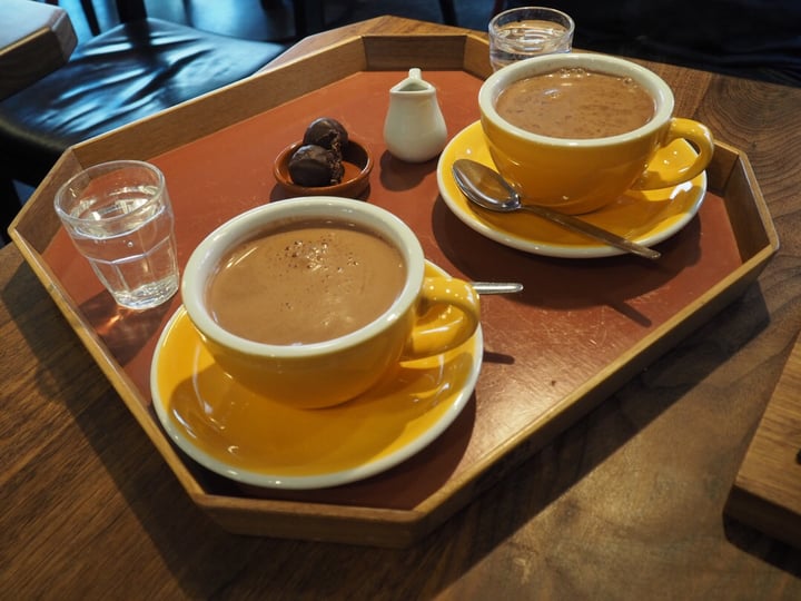 photo of Laurent Gerbaud Vegan hot chocolate shared by @laurawhispering on  22 Jun 2019 - review