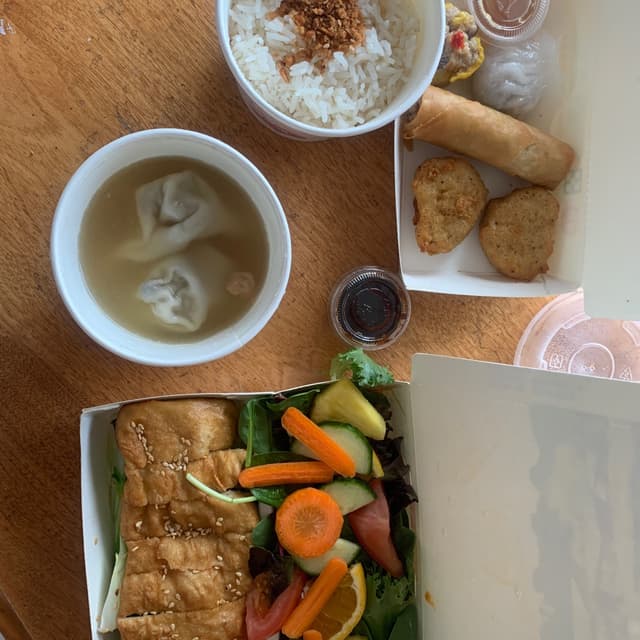 Photo of the dish “Fried bean-curd and veggies Combination Dinner”