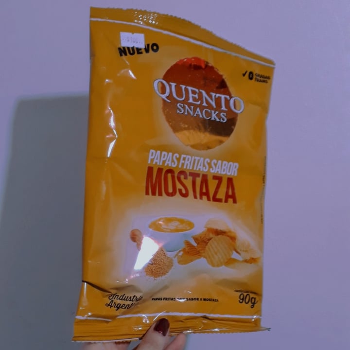 photo of Quento Snacks Papas fritas sabor mostaza shared by @dbg on  30 May 2021 - review