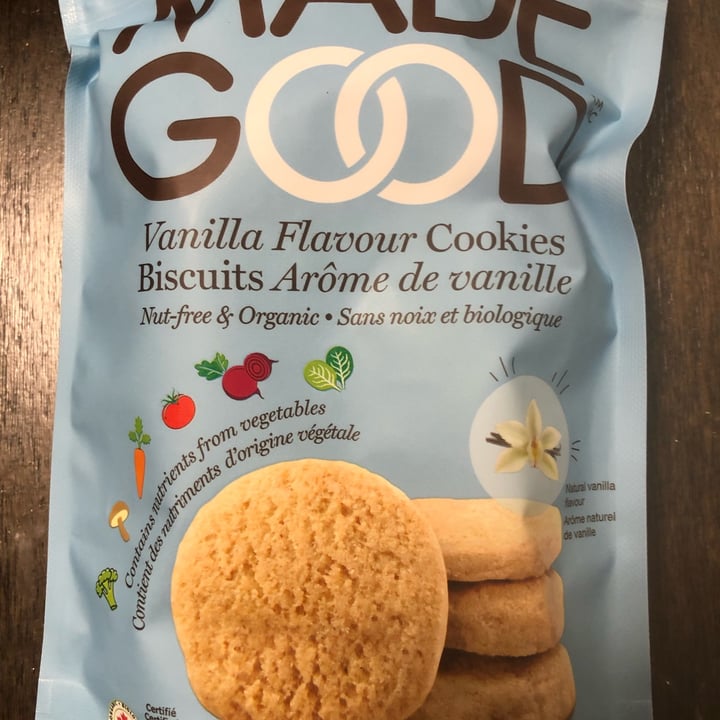 photo of Made Good Vanilla flavour cookies shared by @abarrow33 on  16 Oct 2022 - review
