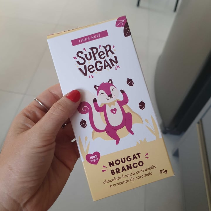 photo of Super Vegan Chocolate Nougat Branco (95g) shared by @eloisavet on  23 Aug 2021 - review