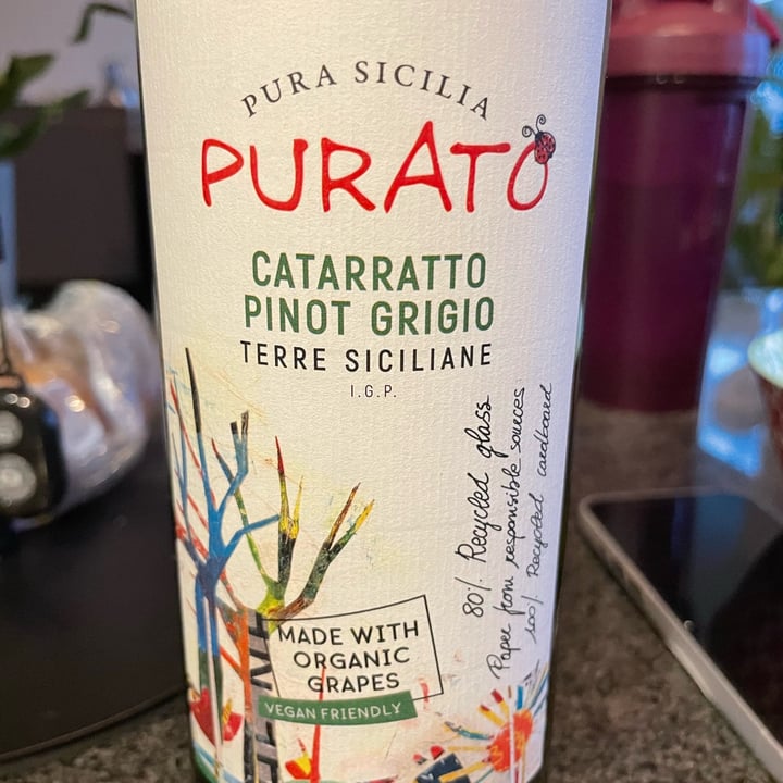 photo of Purato wine Organic, vegan friendly wine shared by @thenerdcave on  31 Aug 2022 - review