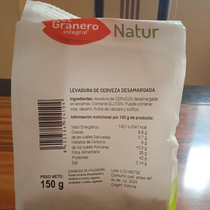 review photo of El Granero Integral levadura de cerveza desamargada shared by @iriavizcaino on 22 Oct 2022 - review