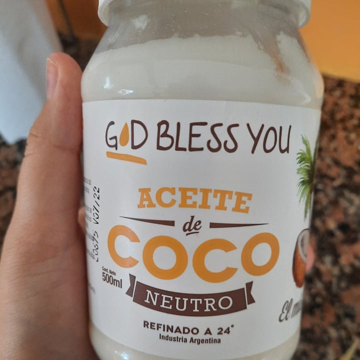 photo of God Bless You Aceite de Coco shared by @milicivitella on  05 Jun 2021 - review