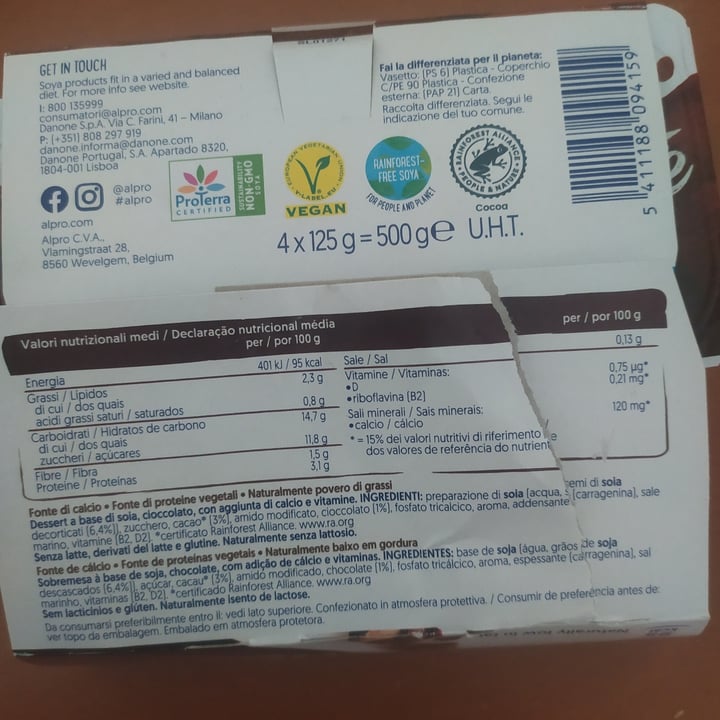 review photo of Alpro Devilishly Dark Chocolate Plant-based Dessert shared by @monica260317 on 16 Dec 2022 - review