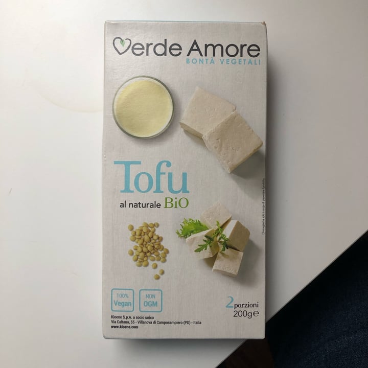 photo of Verde Amore tofu al naturale bio shared by @alicebveg on  23 Nov 2022 - review