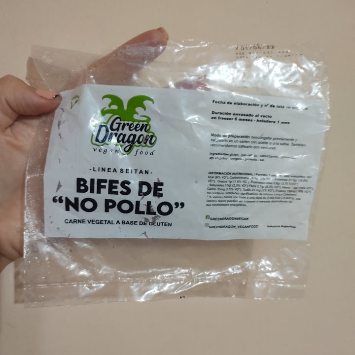 review photo of Green Dragon - Vegan food Bifes de "no pollo" shared by @disculpefuegotiene on 19 Feb 2022 - review