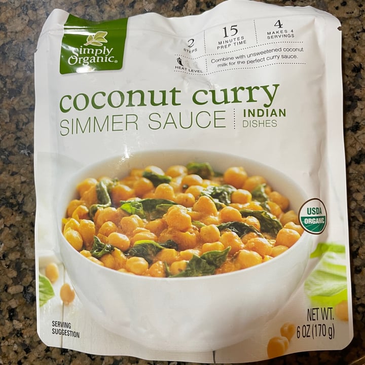 photo of Simply Organic Coconut curry simmer sauce shared by @karenasp on  12 Feb 2022 - review