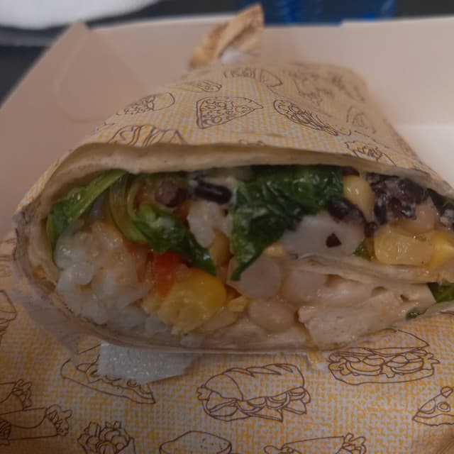 Photo of the dish “tofu burrito”