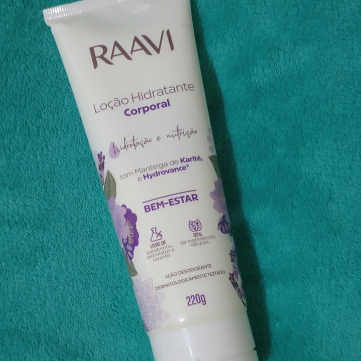 review photo of raavi Loção hidratante corporal shared by @sheilinha on 11 Oct 2022 - review