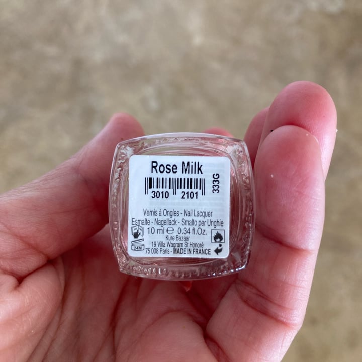 photo of Kure Bazaar smalto per unghie colore rose milk shared by @manumanu on  30 Jun 2022 - review