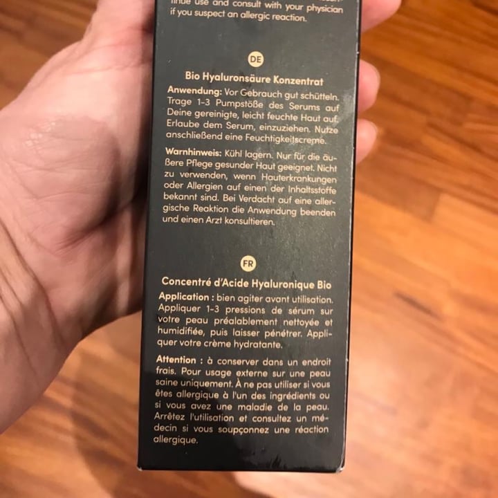 review photo of Satin naturel Bio Hyaluronic Acid Concentrate shared by @rebeccaveg on 02 Dec 2021 - review