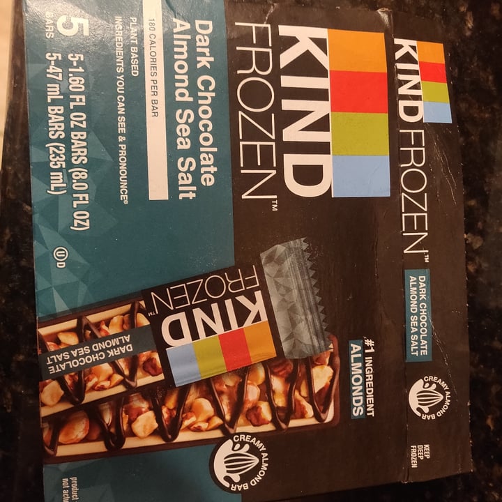 photo of KIND Frozen - Dark Chocolate Almond Sea Salt shared by @swegan on  05 Sep 2021 - review