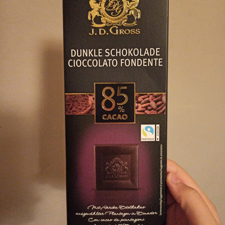 photo of J. D. Gross Cioccolato fondente 85% shared by @fraveg15 on  29 Nov 2021 - review