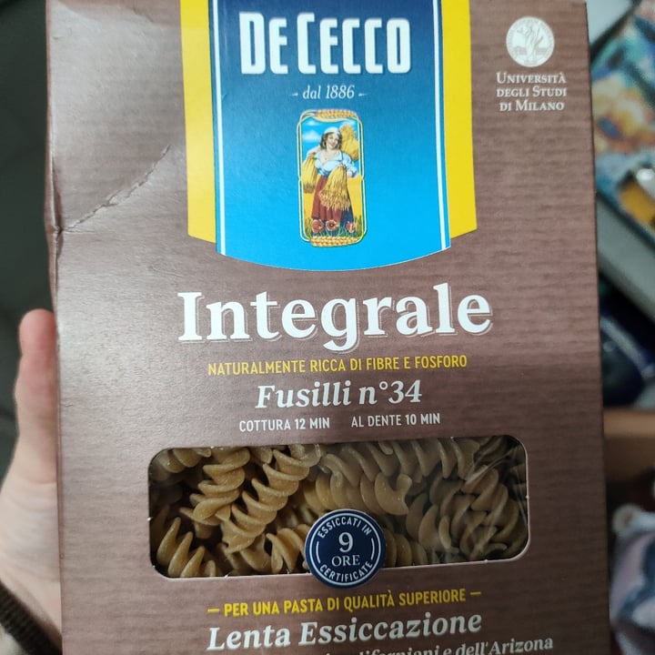 photo of De cecco Fusilli integrali shared by @claciri on  19 Apr 2022 - review