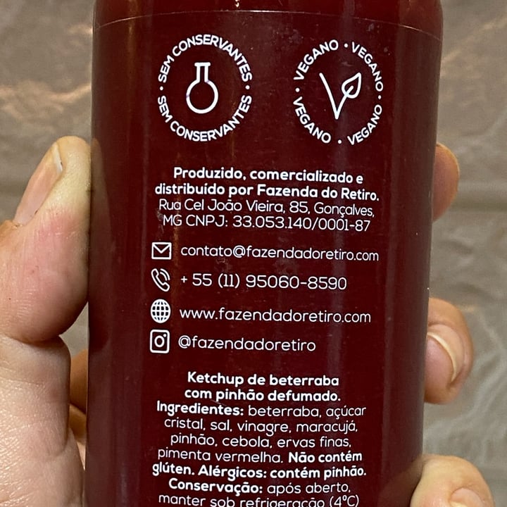 review photo of Fazenda do retiro Ketchup de beterraba shared by @maryanamatinez on 08 Nov 2021 - review