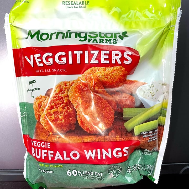 photo of MorningStar Farms Veggitizers Veggie Buffalo Wings shared by @thepodfather on  06 Oct 2021 - review