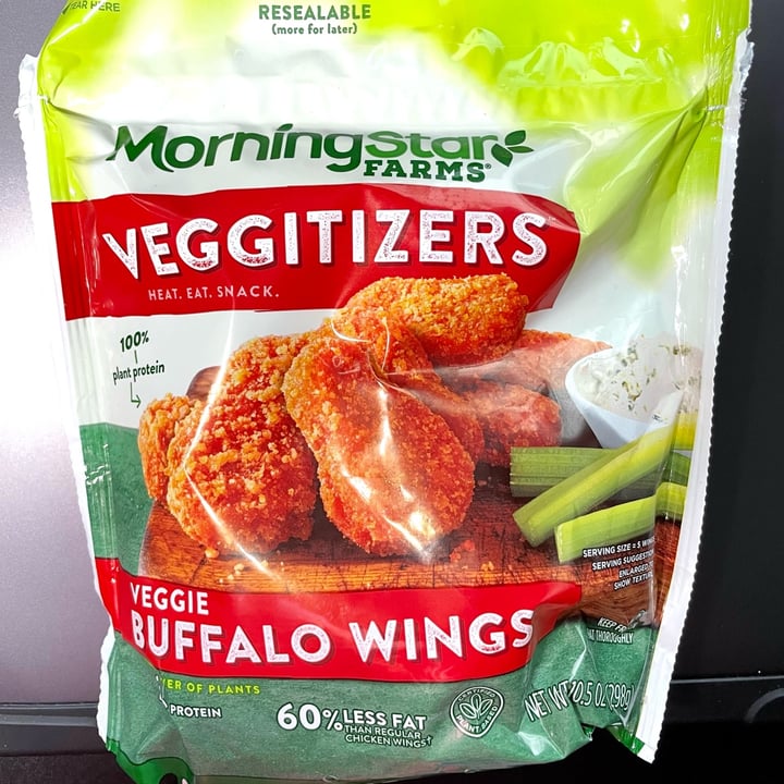 review photo of MorningStar Farms Veggitizers Veggie Buffalo Wings shared by @thepodfather on 06 Oct 2021 - review