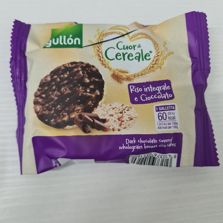review photo of Gullón Gallette di riso integrale ricoperte con cioccolato fondente shared by @alessiad on 29 Nov 2022 - review