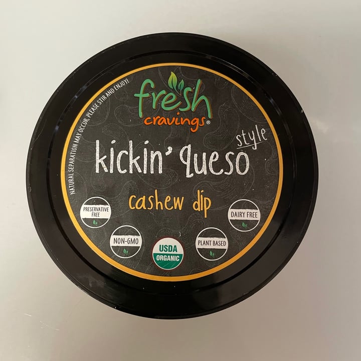 photo of Fresh Cravings kickin cashew queso dip shared by @veg4n on  11 Mar 2021 - review
